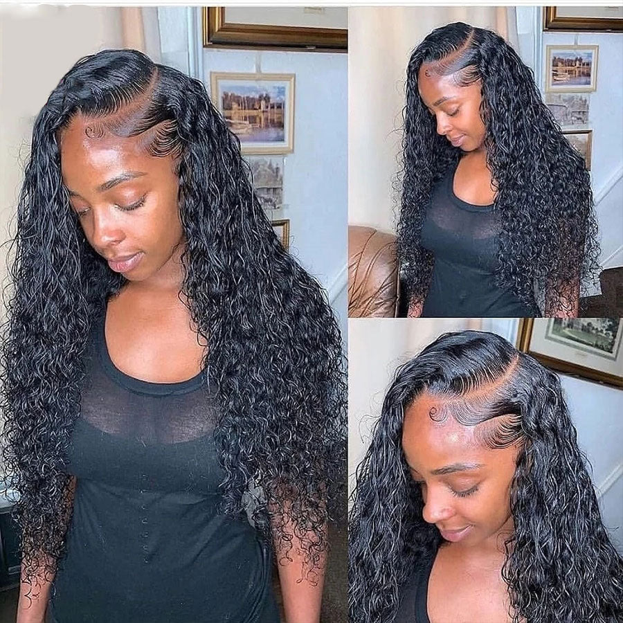 Transparent Lace Pre Plucked Glueless 13x6 Lace Frontal Human Hair Wig (x07)