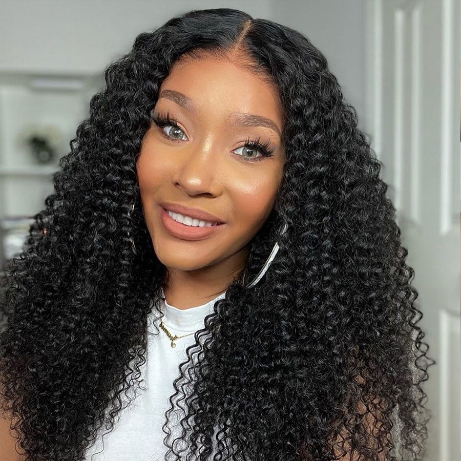 Curly Glueless Pre Plucked Human Hair Wig Ready To Wear 13x6 Lace Frontal Wig【X16】