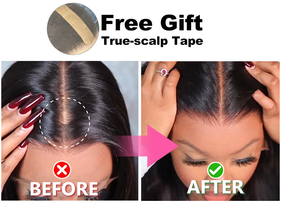 Transparent Lace Pre Plucked Glueless 13x6 Lace Frontal Human Hair Wig (x07)