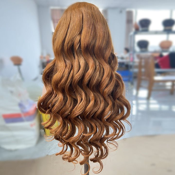 Natural & Bouncy, Gorgeous Look OMBER COLOR 13x6 Lace Front Wigs Human Hair (G011)