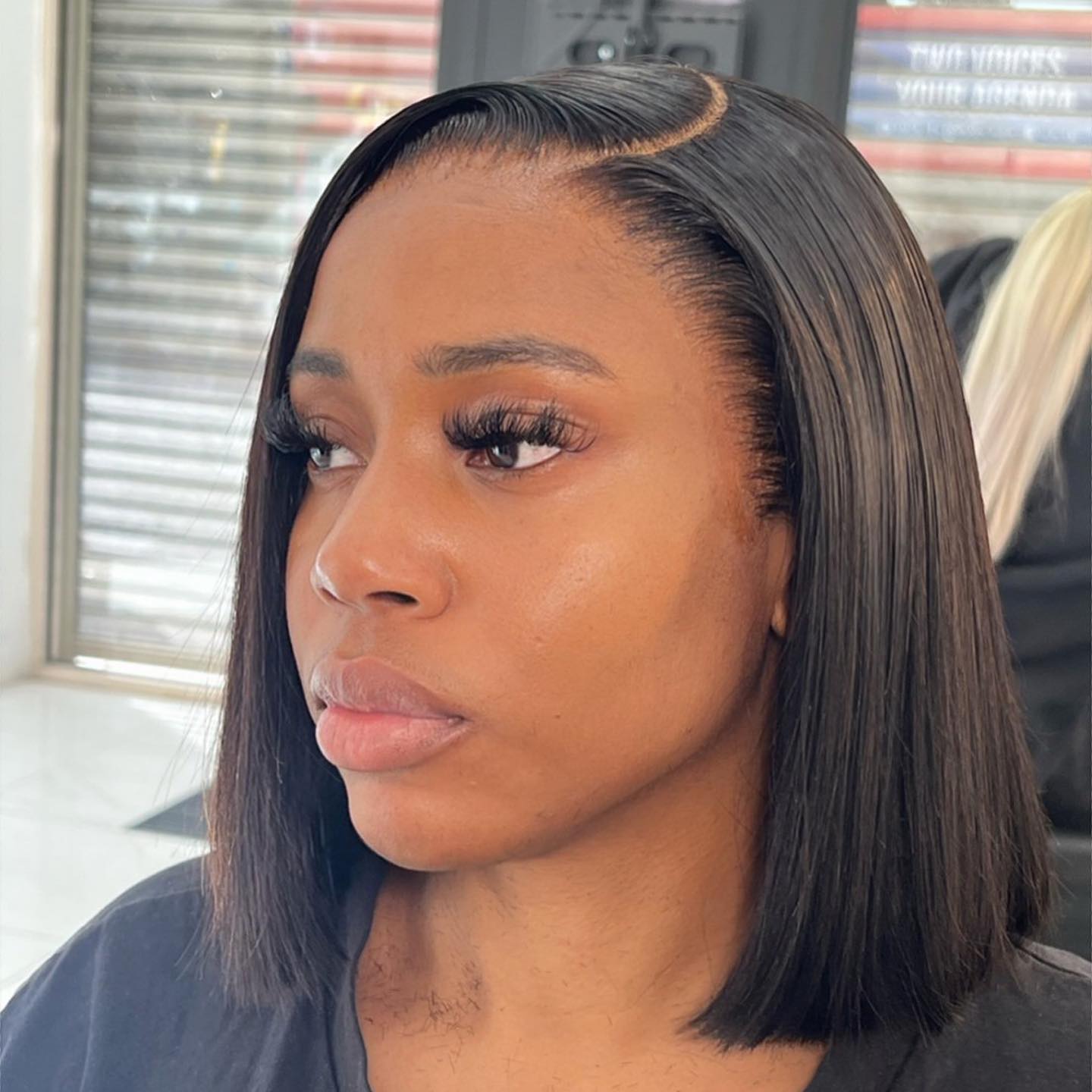 8" $67 Only! Put On & Go! 13X4 Lace Frontal Side Part Silky Straight Bob Virgin Human Hair! 【G01】