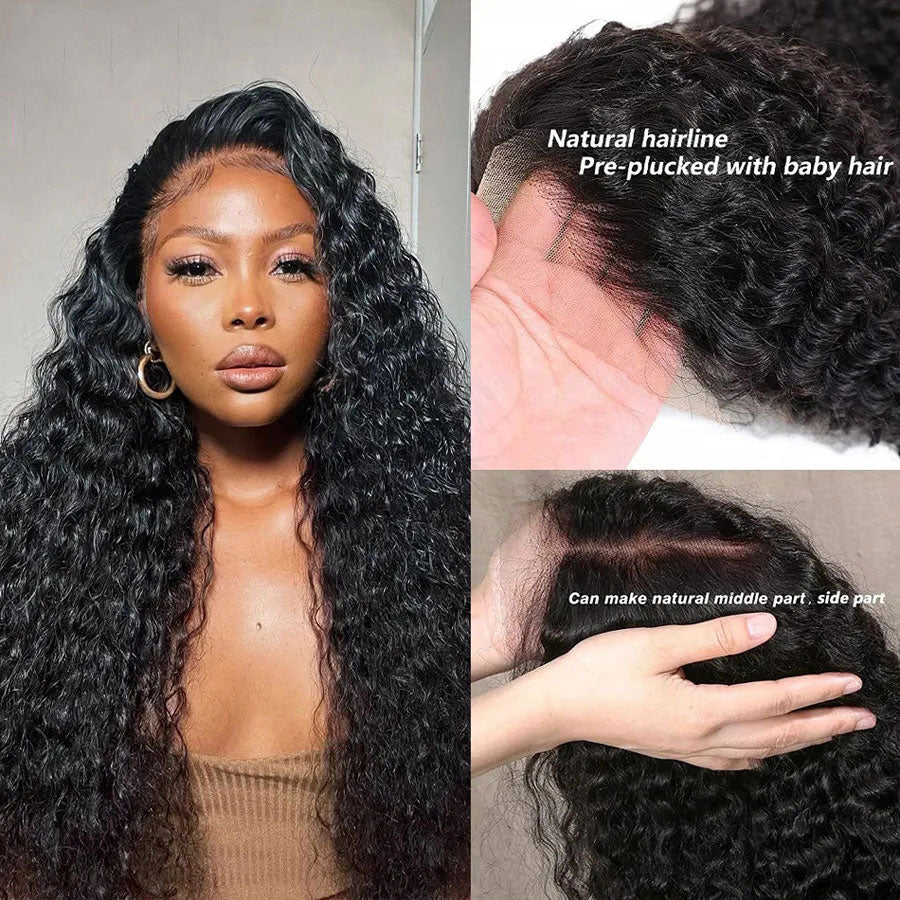 Transparent Lace Pre Plucked Glueless 13x6 Lace Frontal Human Hair Wig (x07)
