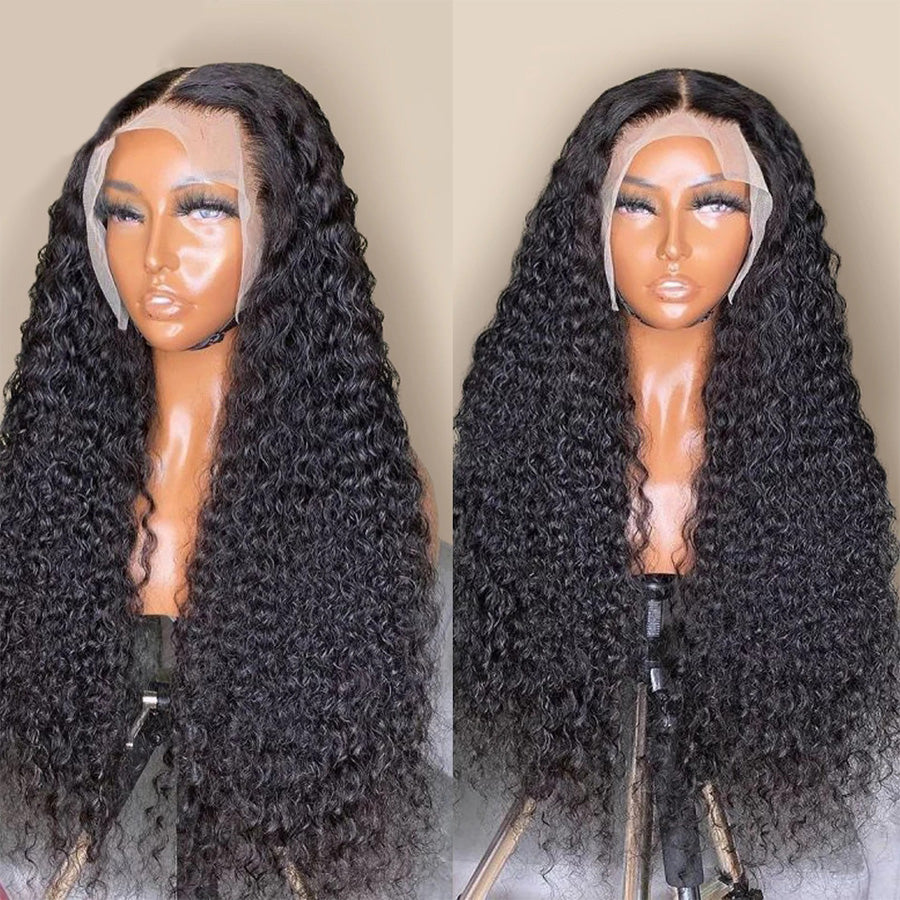 Transparent Lace Pre Plucked Glueless 13x6 Lace Frontal Human Hair Wig (x07)