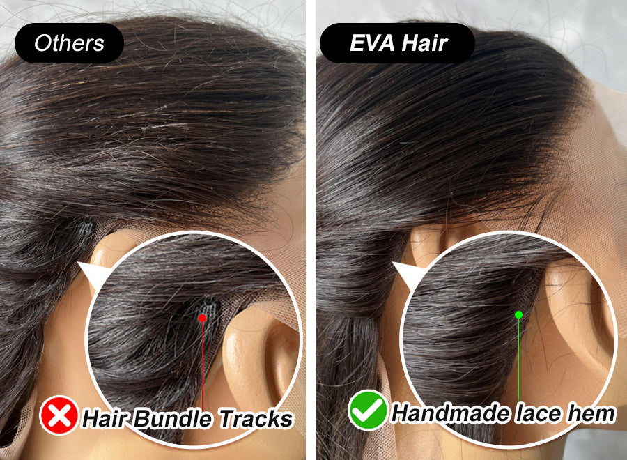 Elva Hair 13x6 Deep Wave Lace Front Wig Pre Plucked 100% Human Hair Wig In Stock (L10)